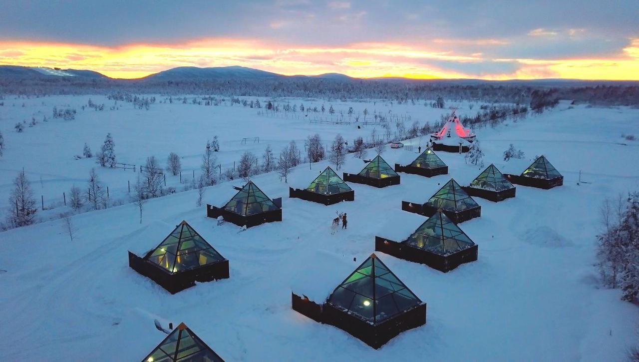 Aurora Pyramid Glass Igloos Köngäs المظهر الخارجي الصورة