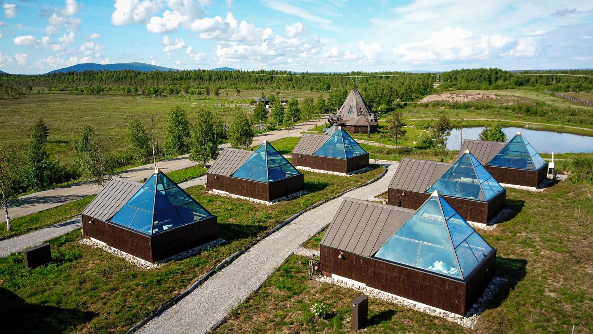 Aurora Pyramid Glass Igloos Köngäs المظهر الخارجي الصورة